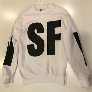 H&M women’s xs loose fit oversized SF sweatshirt